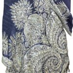 Achillea Big Paisley Pashmina Shawl Wrap for Women – Elegant Scarf for Weddings, Evening Dresses, Festivals & Daily Wear