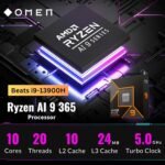 HP OMEN AI Gaming Laptop, 17.3 144Hz FHD Display, AMD Ryzen AI 9 365(>i9-13900H), GeForce RTX 5060, Copilot, RGB Backlit Keyboard,1080p Webcam, WiFi 6E, Windows 11 Home, Black(32GB DDR5 RAM | 1TB SSD) - Image 3