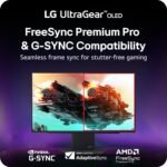 LG 32GX870A-B 32-inch Ultragear 4K UHD (3840 x 2160) OLED Gaming Monitor, Dual-Mode, 240Hz, 0.03ms, NVIDIA, AMD FreeSync Premium Pro, VESA DisplayHDR True Black 400, USB Type-C, DP2.1 - Image 8