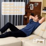 EASE MOOSE Faux Leather Sectional with Ottoman, Oversized Modular Couch, Modular Sectional Sofa with Deep Seat, Scratch Resistant Faux Leather Material, U Shaped Couch for Big Spaces, Beige - Image 5