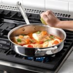 All-Clad D3 10-Piece Stainless Steel Cookware Set, 3-Ply Made in USA Cookware- Includes Frying Pans, Saucepan, Sauté-Pan, Stockpot, Professional Cookware -Induction & Oven Safe - Image 5
