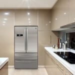 BRAMA French Door Refrigerator with Ice Maker and Dual Drawer Bottom Freezer, 20.7 Cu.Ft. Capacity with Adjustable Shelves Counter Depth Stainless Steel Exterior, 36-Inch, Metallic - Image 2