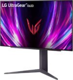 LG ‎27GS93QE 27-inch Ultragear OLED Gaming Monitor QHD 1440p 240Hz 0.03ms DisplayHDR True Black 400 AMD FreeSync Premium Pro NVIDIA G-Sync HDMI 2.1 DisplayPort Tilt/Height/Pivot Stand Black - Image 6