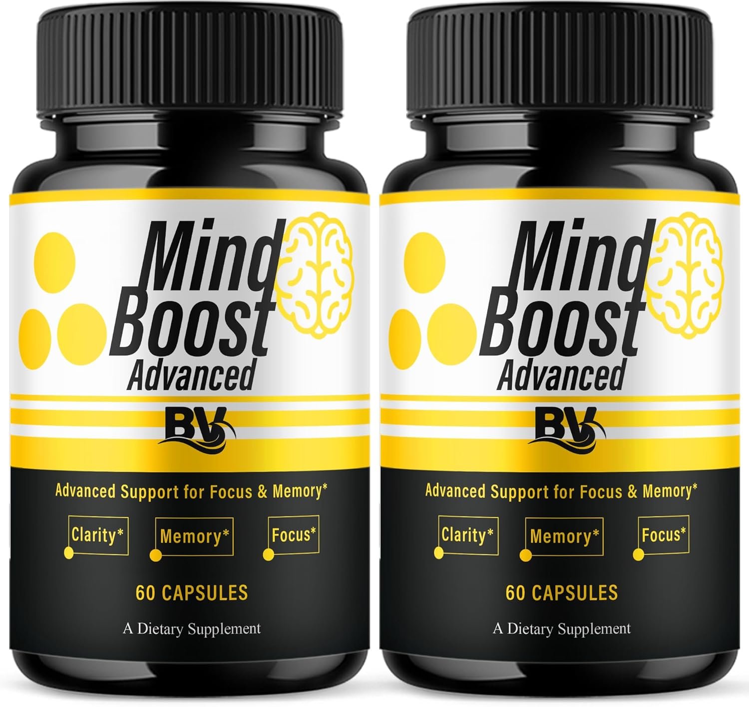 81qHjV0HmL._AC_SL1500_.jpg BLUE VIBE Mind Boost Premium Health & Wellness Nootropic Supplement, MindBoost Advanced All Natural Health Management & Overall Wellness Support Supplement Formula Pills (2 Pack - 120 Capsules) - Image 1
