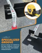 Heavy Duty Toe Alignment Tool Plates, Upgrade Stainless Steel Wheel Alignment Tool Plate with Hanging Holes for Easy Wall-Mounted Storage, Black(Excluding Tape Measures) - Image 5