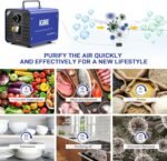 45,000mg/h Commercial Ozone Generator with 600mg/h Water Ozone - Smart Air & Water Purifier for Home, Car, Smoke, Pet Odor Removal, Fruit/Vegetable/Meat/Sea Food Cleaning - Image 5