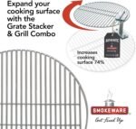 SMOKEWARE Stainless Steel Grill Grate – Compatible with Large Big Green Egg, Heavy Duty Gauge, 18 inches - Image 4
