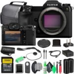 Fujifilm GFX 100S II Mirrorless Medium Format Camera Body Bundle with 64GB Memory Card + Flexible Vlogging Tripod + Greens Cleaning kit + More Accessories