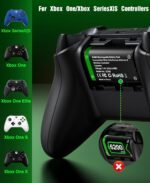 DINOSTRIKE 2X 6200mWh Battery Pack Compatible with Xbox Controller Fast Charging Rechargeable USB Charger Station Games for Xbox 360 - Image 6