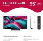 LG 55-Inch Class OLED evo AI 4K C5 Series Smart TV w/Dolby Atmos, Dolby Vision, HDR10, AI Super Upscaling 4K, Filmmaker Mode, Wow Orchestra, Alexa Built-in (OLED55C5PUA, 2025) - Image 2