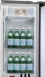 BRAMA French Door Refrigerator with Ice Maker and Dual Drawer Bottom Freezer, 20.7 Cu.Ft. Capacity with Adjustable Shelves Counter Depth Stainless Steel Exterior, 36-Inch, Metallic - Image 10