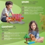 BrainSpark 100PCS Magnetic Pixel Cubes World Pack STEM Building Blocks for Kids Montessori Educational Toys Fidget Sensory Set Construction Stacking Toy for Kids 3-9 Boys and Girls Birthday Gifts - Image 6