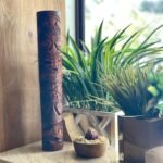Things2Die4 Set of 2 Natural Standing Tiki Totems, 8-Inch Hand-Carved Wooden Statues, Polynesian Tribal Decor, Rustic Brown Finish, Indoor Display, Eclectic Island Home Accent - Image 5