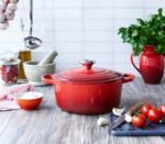 Le Creuset Enameled Cast Iron Signature Round Dutch Oven, 7.25 qt., Cerise - Image 6