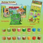 BrainSpark 100PCS Magnetic Pixel Cubes World Pack STEM Building Blocks for Kids Montessori Educational Toys Fidget Sensory Set Construction Stacking Toy for Kids 3-9 Boys and Girls Birthday Gifts - Image 2