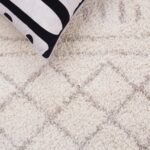 SAFAVIEH Arizona Shag Collection Area Rug - 8' Square, Ivory & Beige, Moroccan Boho Design, Non-Shedding & Easy to Clean, Ideal for Living Room, Bedroom, Dining Space (ASG741A) - Image 9