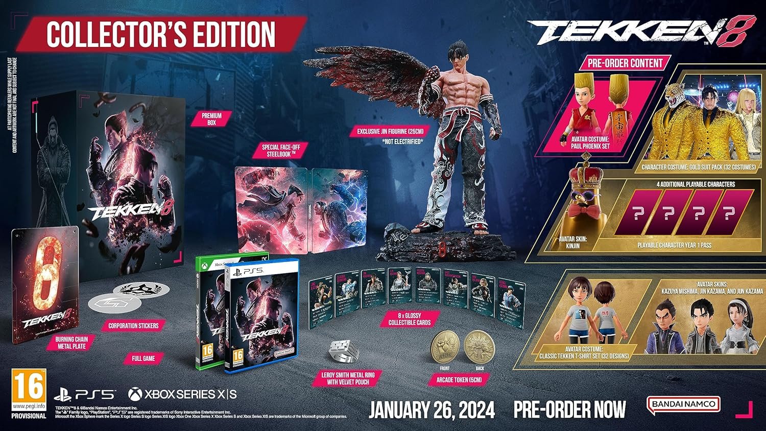 91R8sKwY4zL._AC_SL1500_.jpg Tekken 8 Collector'S Edition (Ps5) - Image 1