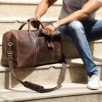 Handmade Leather Travel Duffel Bag - Airplane Underseat Carry On Bags by Rustic Town - Image 7