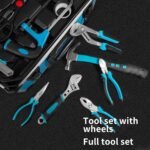 Arcwares 799pcs Aluminum Trolley Case Tool Set Silver, House Repair Kit Set, Household Hand Tool Set, with Tool Belt - Image 3