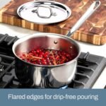All-Clad D3 10-Piece Stainless Steel Cookware Set, 3-Ply Made in USA Cookware- Includes Frying Pans, Saucepan, Sauté-Pan, Stockpot, Professional Cookware -Induction & Oven Safe - Image 4