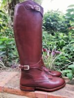 Handmade brown leather Polo Riding Boots Custom Riding Boots