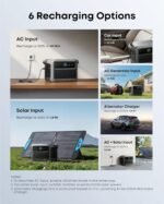 Anker SOLIX C1000 Gen 2 Portable Power Station with Water Resistant Bag, 2,000W (Peak 3,000W) Solar Generator, Full Charge in 49 Min, 1024wh LiFePO4 Battery for Home Backup, Power Outages, and Camping - Image 4