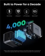 Anker SOLIX C1000 Gen 2 Portable Power Station with Water Resistant Bag, 2,000W (Peak 3,000W) Solar Generator, Full Charge in 49 Min, 1024wh LiFePO4 Battery for Home Backup, Power Outages, and Camping - Image 5