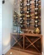 Ultra Wine Racks Wall Mounted Label-Out Wine Racks (4 Foot 1 Deep, Matte Black, 12 Wine Bottles) - Modern Metal Wine Storage, Modular Design for Home Bar, Kitchen, Dining Rooms, & Wine Cellars - Image 5