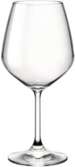 Bormioli Rocco 18oz Red Wine Glasses, Crystal Clear Star Glass, Laser Cut Rim For Wine Tasting, Elegant Party Drinking Glassware, Restaurant Quality (Set of 4) - Image 4