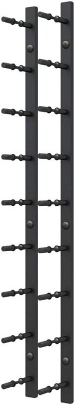 Ultra Wine Racks Wall Mounted Label-Out Wine Racks (3 Foot 1 Deep, Matte Black, 9 Wine Bottles) - Modern Metal Wine Storage, Modular Design for Home Bar, Kitchen, Dining Rooms, & Wine Cellars - Image 2