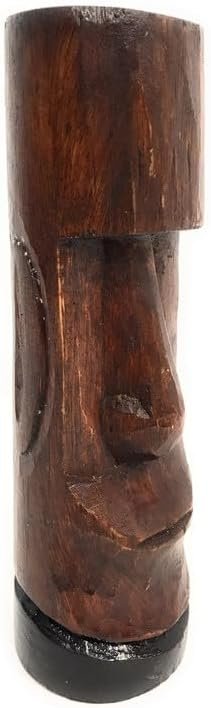41HnPNDCRjL._AC_.jpg Moai Easter Island Tiki Totem 8" - Hand Carved | #dpt537120 - Image 1