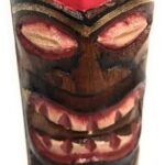 Tiki Totem 5 in with Lava Hawaii - Hand Carved & Painted | #dpt535812d