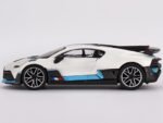 Divo White with Carbon Top and Blue Stripes Limited Edition to 3600 Pieces Worldwide 1/64 Diecast Model Car by True Scale Miniatures MGT00661 - Image 2