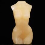 2.1 Inch Yellow Jade Female Model Sculpture Crystal Statue Goddess Figurines,Hand-Carved Body Shaped Decor Healing Crystal, Aphrodite Decor,Home Office Decoration Christmas Meditation Yoga Gifts