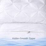COTTON STICH Pinch Pleated King Size Pillow Shams with Hidden Zipper – Set of 2, 20x36 Inches – 600 Thread Count 100% Egyptian Cotton, Soft Luxury Hotel Style Decorative Pillow Covers – White - Image 4