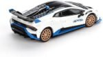 1:64 Diecast Model Car Compatible for Lamborghini Huracan STO Bianco Asopo Limited Edition Mini GT MGT00788 - Image 3
