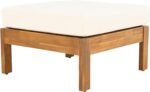 Christopher Knight Home Havets 3 Pieces Outdoor Acacia Furniture Set, Slat Panel Couch, Spacious Seating Armchair, 6" Thick Cushions Sofa and Coffee Table Set for Backyard Garden Balcony, Teak+Beige - Image 7
