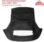 Sierra Auto Tops Replacement Convertible Soft Top with Heated Glass Window, fits Ford Mustang, Shelby, and GT500 Models 2005-2014, Premium Grade Sailcloth Vinyl, Black - Image 4