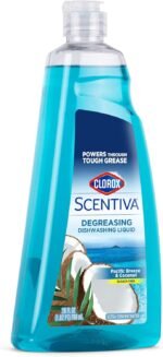 Clorox Scentiva Liquid Dish Soap, Pacific Breeze & Coconut Scent - Dishwashing Detergent Cuts Through Grease - A Powerful Clean You Can Trust, 26 Fl Oz - Image 2