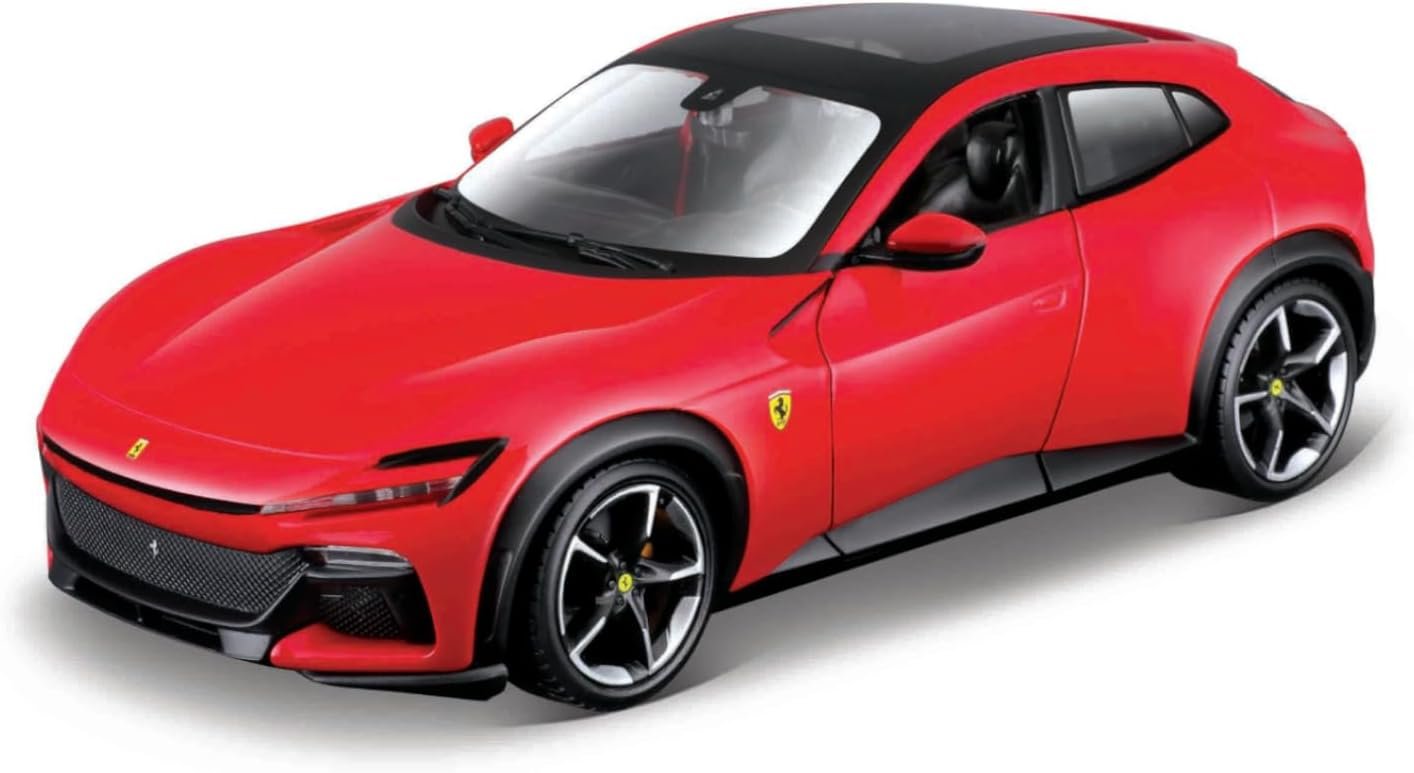 61-neJulwdL._AC_SL1500_.jpg Bburago | 1/24 Ferrari - Purosangue SUV - Red | Scale Model Car for Children | Ages 3+ | 26030 - Image 1