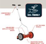 American Lawn Mower Company 1204-14 14-Inch 4-Blade Push Reel Lawn Mower, Red - Image 14