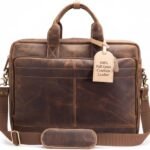 Leather Messenger Bag for Men - Laptop Case, Office Briefcase, Computer Satchel for Laptops