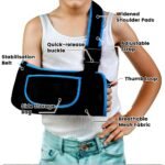 mosago kids arm sling, Lightweight & Breathable Medical Sling with Adjustable Shoulder Strap, Shoulder Mesh Immobilizer Slings for Elbow Injury/Torn Rotator Cuff/Wrist Injury/Surgery, Right or Left - Image 2