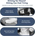 REVXON Car Seat Cushion for Aston Martin DB12 2024, Ergonomic Memory Foam Cushion for Driving & Long Trips, Breathable Design, Non-Slip Bottom, for Car & Office Chairs,A Greenish Blue - Image 3