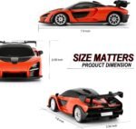 1:24 Scale Remote Control Car for McLaren Senna, 2.4GHz Model RC Cars, Electric Sport Racing Hobby Vehicle Gift for Adults, Kids, Boys, Girls - Orange - Image 2