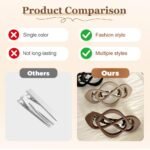 4 Pack Vintage French Barrette Hair Clips, 2026 New Hair Clip Accessories for Women, Strong Hold No Slip Styling (Style A) - Image 4