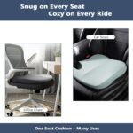 REVXON Car Seat Cushion for Aston Martin DB12 2024, Ergonomic Memory Foam Cushion for Driving & Long Trips, Breathable Design, Non-Slip Bottom, for Car & Office Chairs,A Greenish Blue - Image 6
