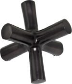 Deco 79 Aluminum Metal Abstract Decorative Sculpture Jack Home Decor Statue, Accent Figurine 10" x 11" x 9", Black - Image 4