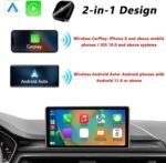 Wireless Carplay Adapter for Lexus LX 600 Ultra Luxury 2022 2023 2024 2025 2026, Plug and Play Car Play Wireless Adapter, 2 in 1 CarPlay Accessories, Auto Reconnect,Silver - Image 3
