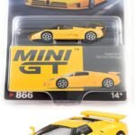 Diecast Model Car Compatible for Mini GT 1:64 Bugatti EB110 Super Sport Giallo Bugatti Limited Edition Die-Cast Collectibles MGT00866